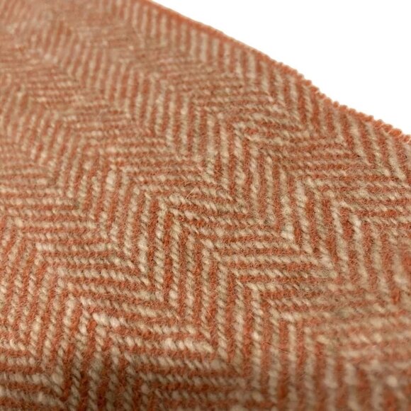 Auth Salvatore Ferragamo - Orange Cream Cashmere Scarf - Picture 3 of 7